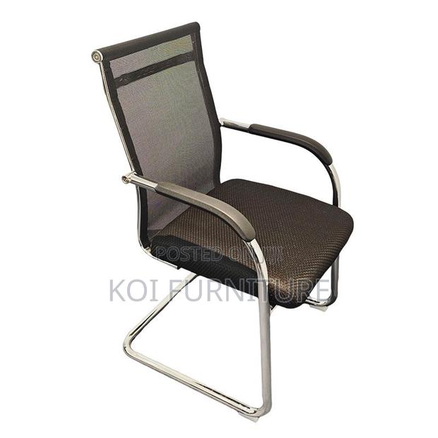 Office Chairs; Mesh Fabric Office Chair With Hig Backrest - thumbnail 4