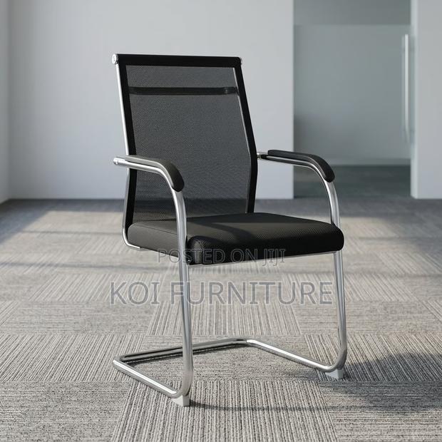 Office Chairs; Mesh Fabric Office Chair With Hig Backrest - thumbnail 5
