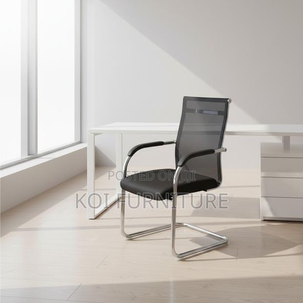 Office Chairs; Mesh Fabric Office Chair With Hig Backrest - thumbnail 6