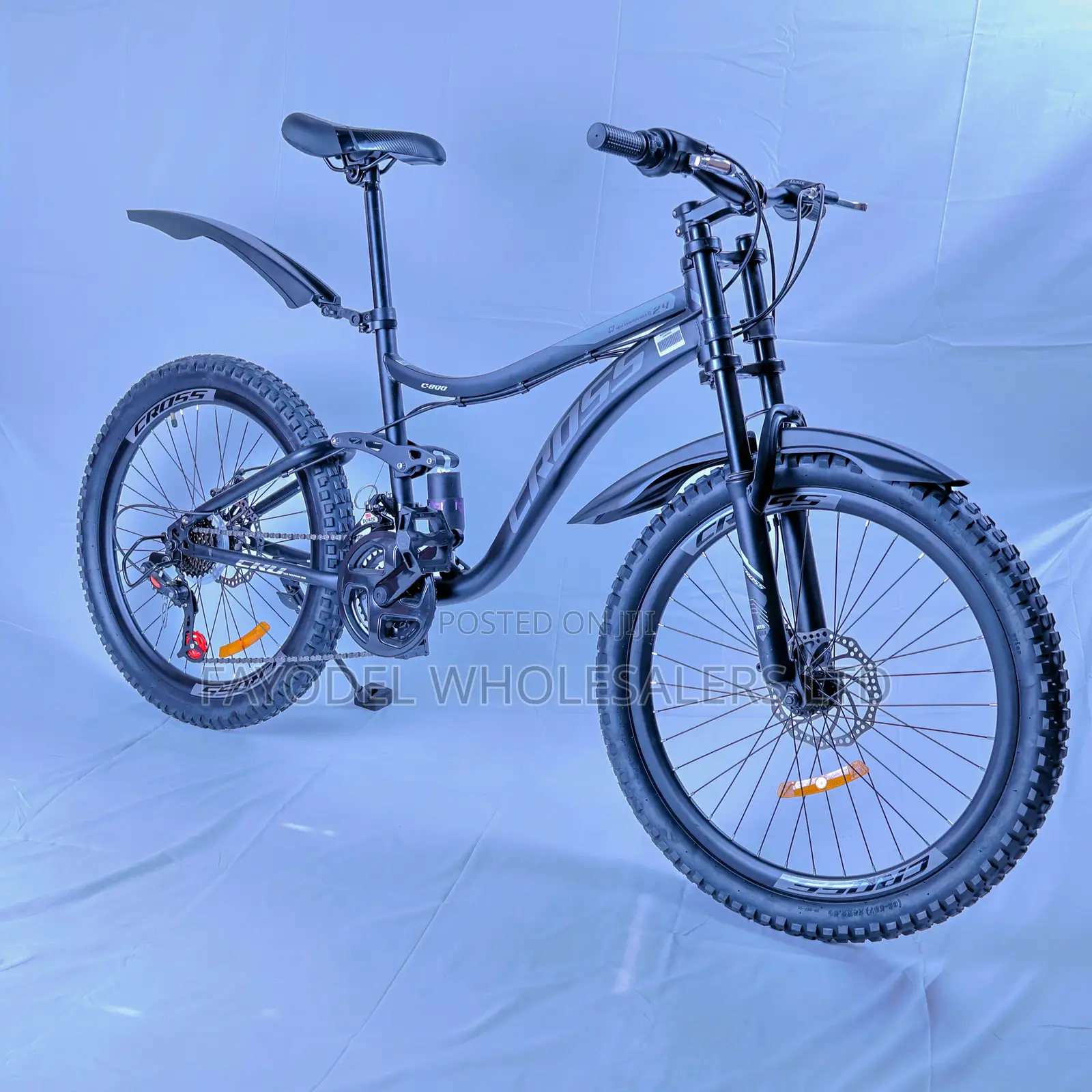Cross 24-Inch Mountain Bike – Dual Suspension for Maximum Comfort