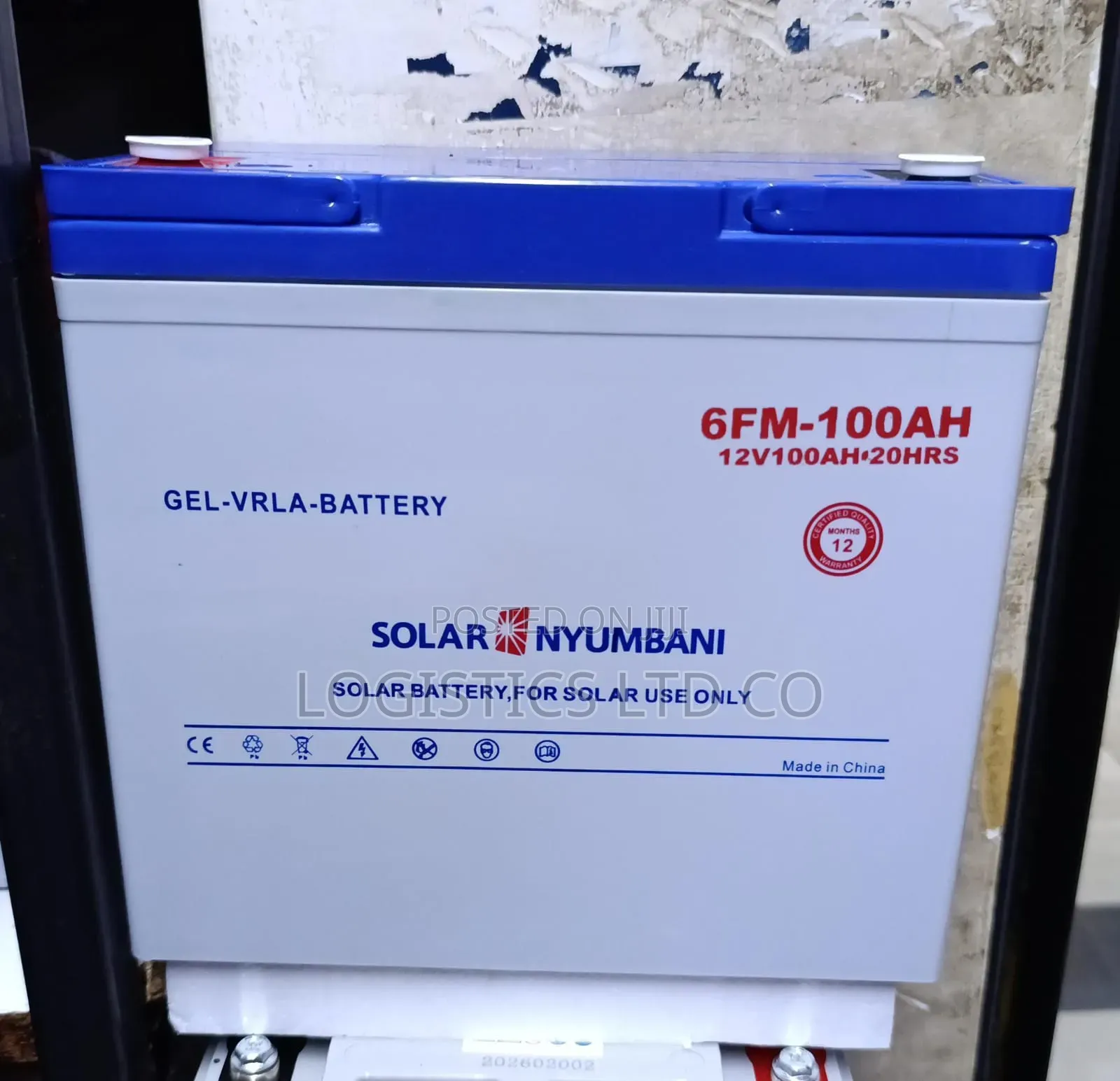 Solar Nyumbani Gel Solar Battery 12 v 100ah