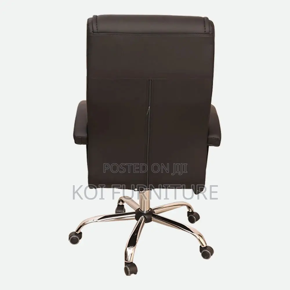 Office Chairs; Executive Leather Office Chair With High Backrest