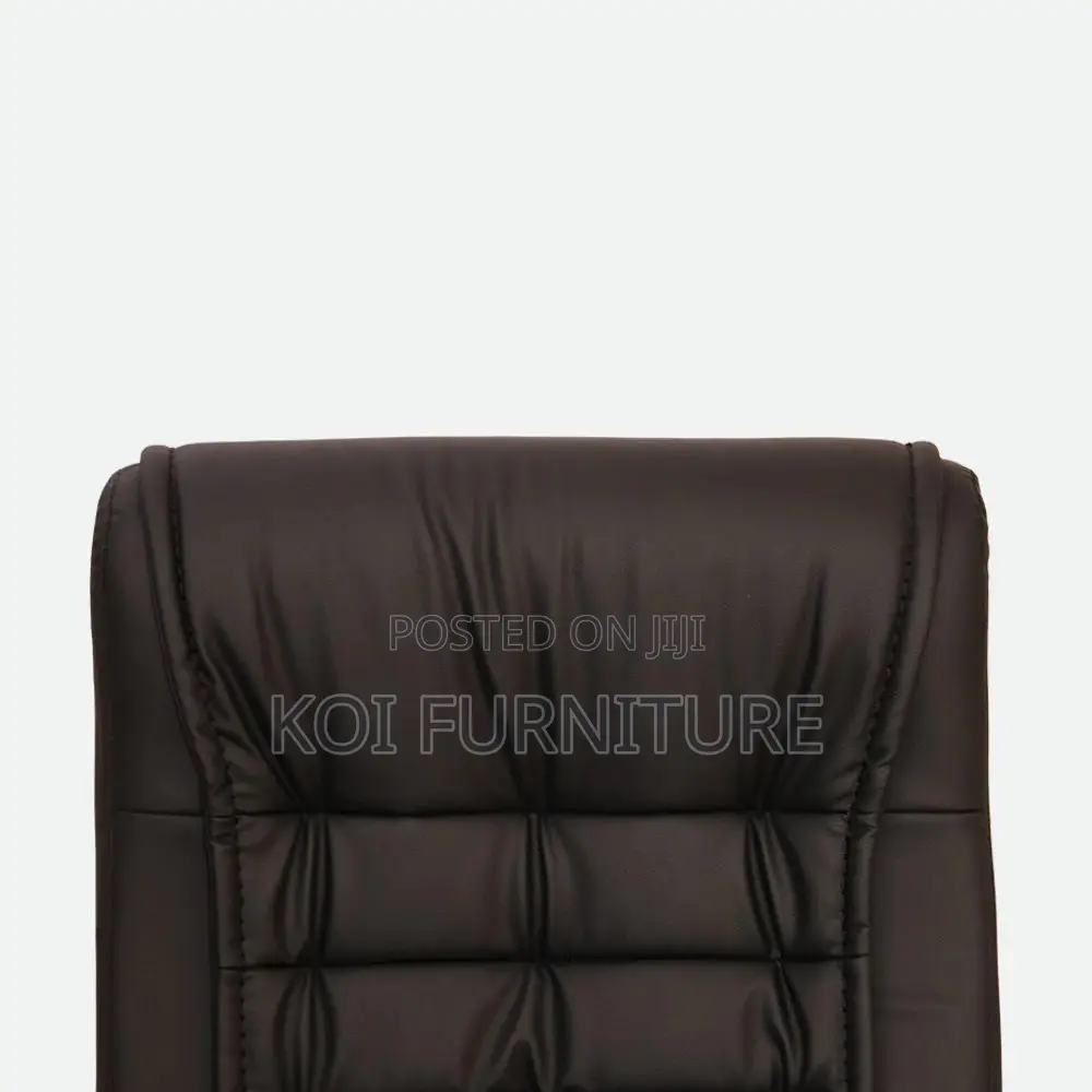 Office Chairs; Executive Leather Office Chair With High Backrest