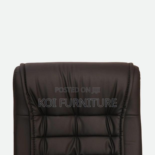 Office Chairs; Executive Leather Office Chair With High Backrest - thumbnail 4