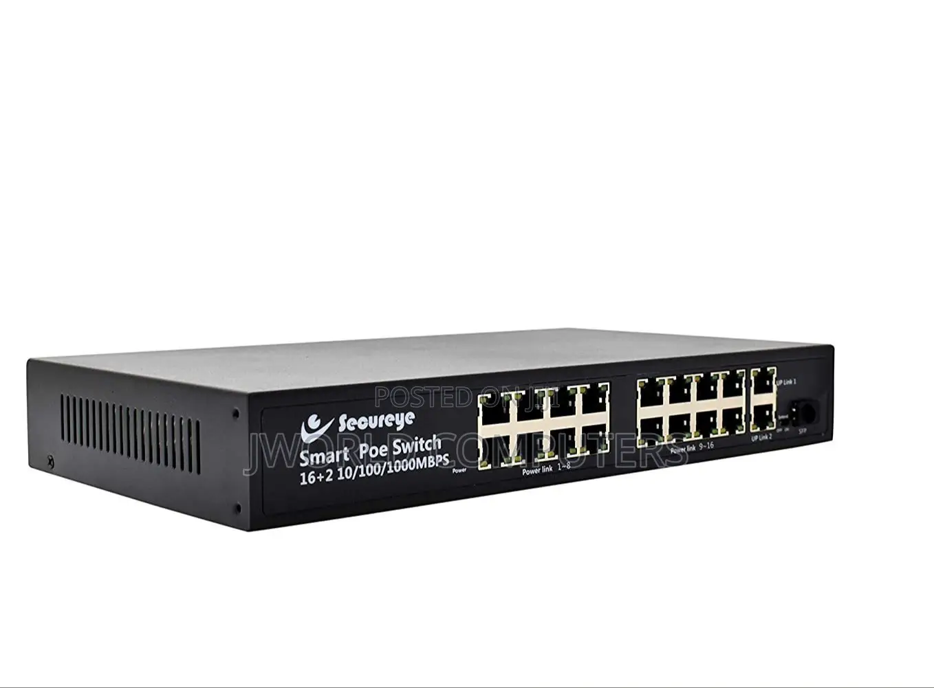 Secureye 16 Port Fastethernet Poe+2ge Uplink +1 SFP Switch