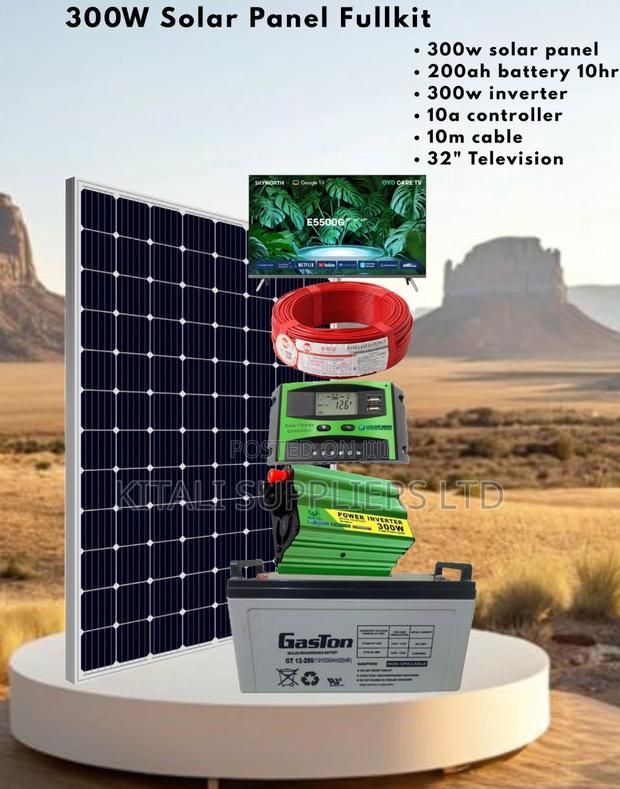 300w Solar Panel Full Kit