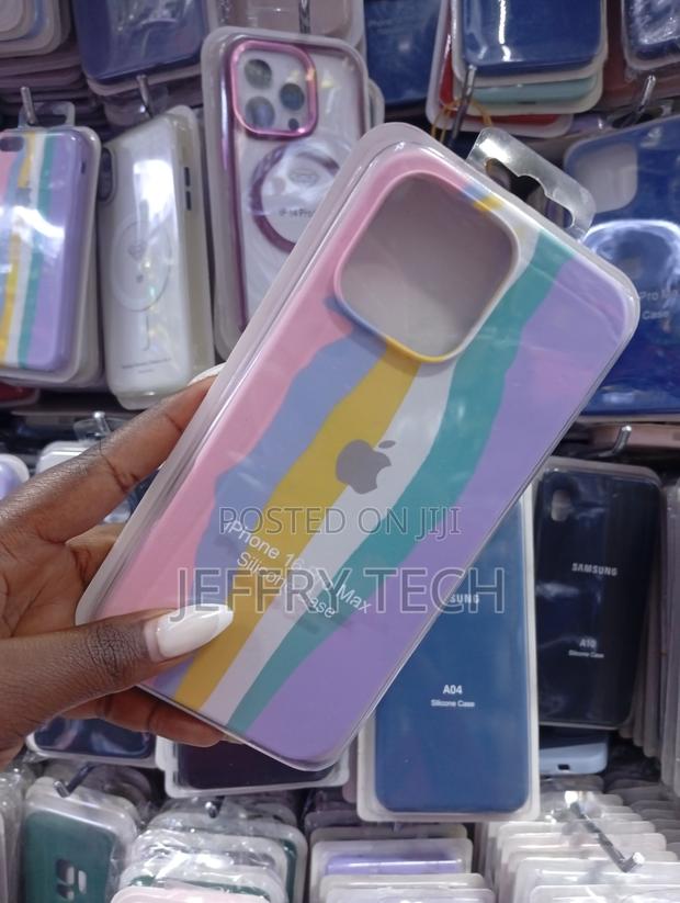Rainbow-Striped Silicone Case Designed for the iPhone 11 - thumbnail 2