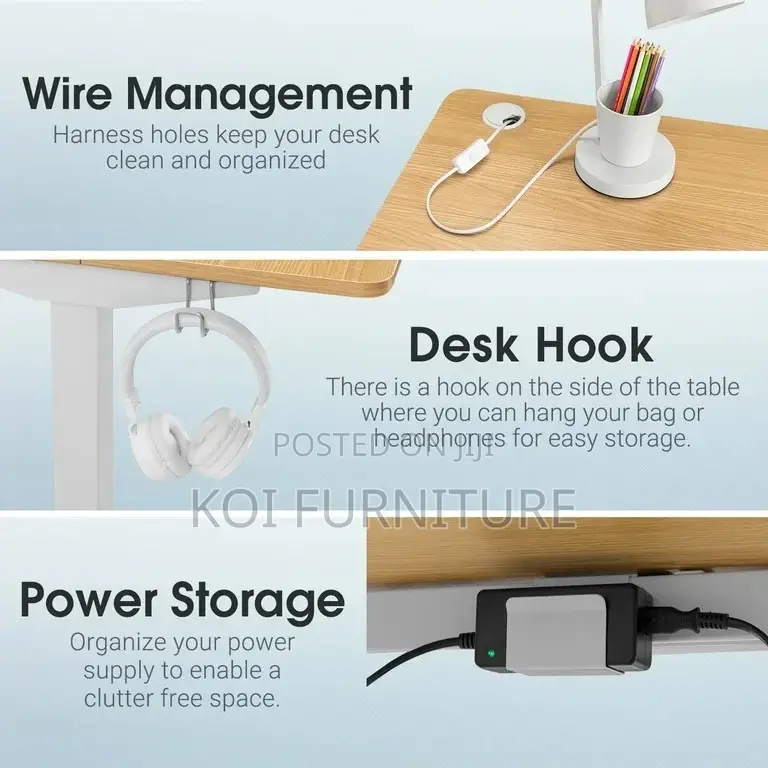 Office Desk; 1.2m Home Office Computer Desk With Mananagemt Cables