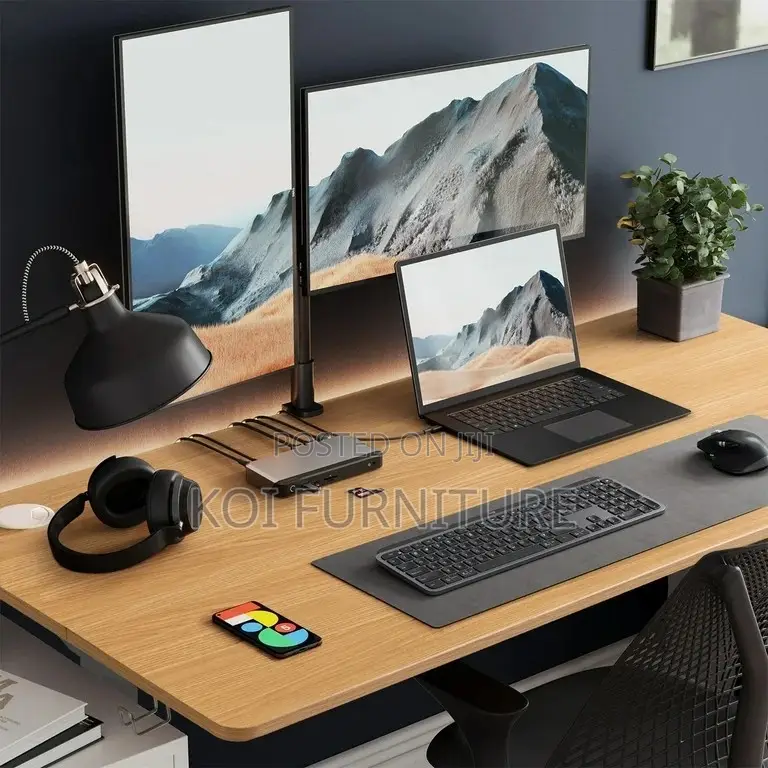Office Desk; 1.2m Home Office Computer Desk With Mananagemt Cables