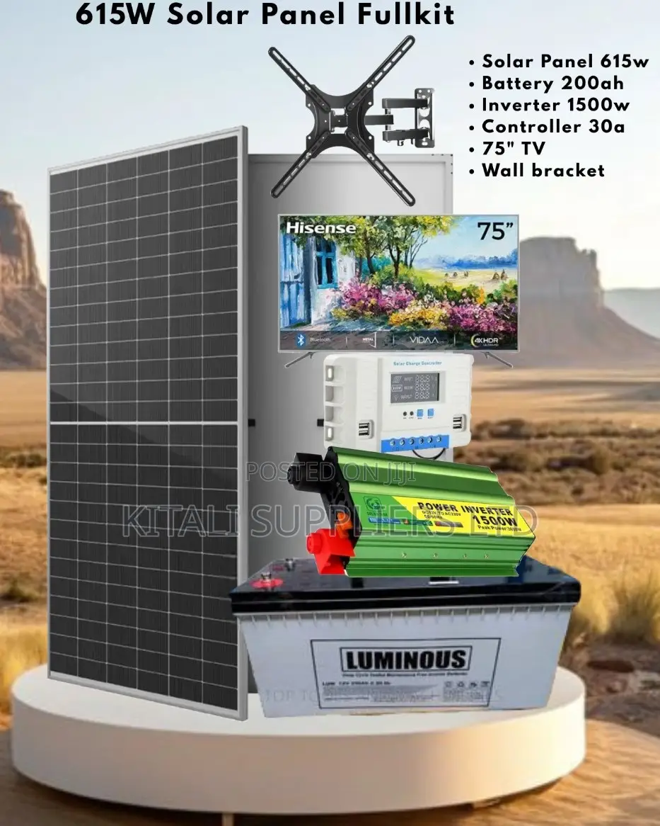 615w Solar Panel Full Kit