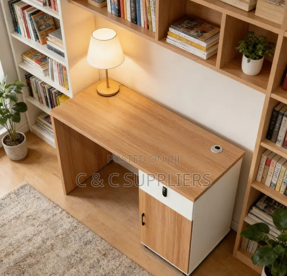 Desks; 1.4-Meter Wooden Computer Desk for Hospital Office Buildings