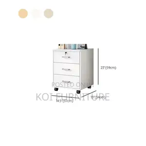 Office Cabinets; Filing Cabinet With Lockable Drawers Rolling Caster