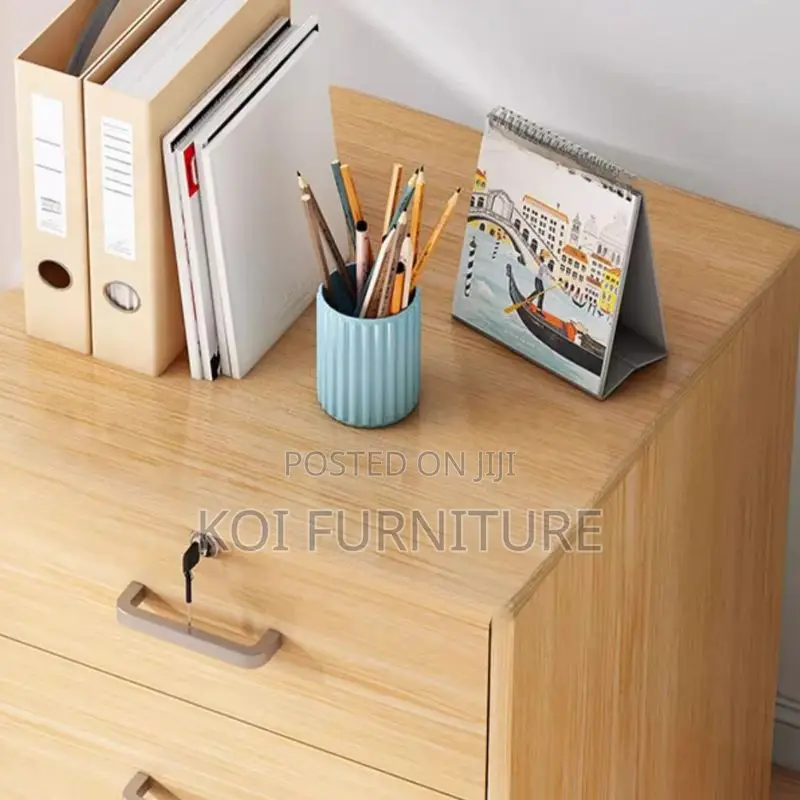 Office Cabinets; Filing Cabinet With Lockable Drawers Rolling Caster