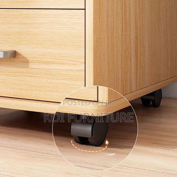 Office Cabinets; Filing Cabinet With Lockable Drawers Rolling Caster - thumbnail 9