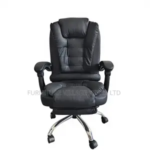 Executive Reclining Desk Chair With Footrest