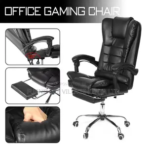 Executive Reclining Desk Chair With Footrest
