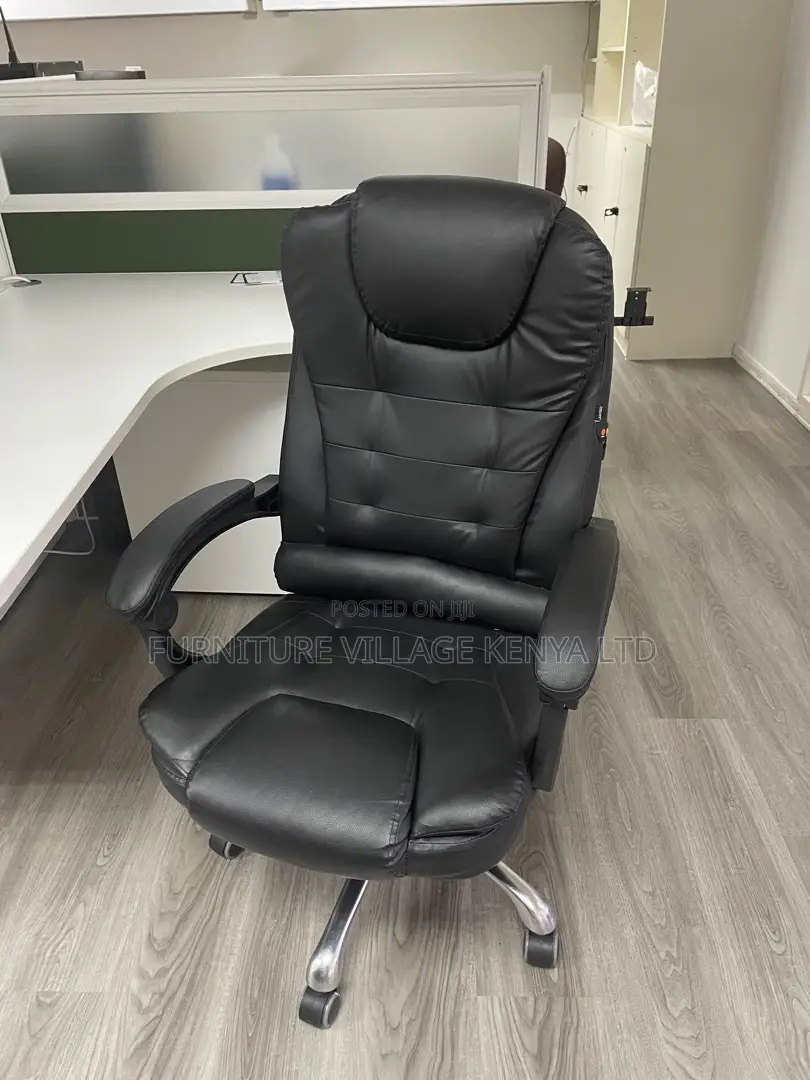 Executive Reclining Desk Chair With Footrest