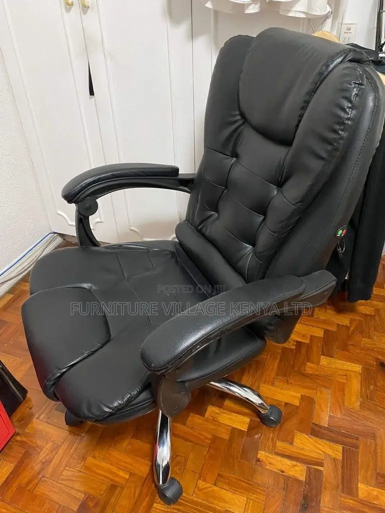 Executive Reclining Desk Chair With Footrest