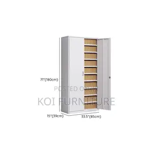 Office Cabinets; Steel Cabinet With Adjustable Shelves Locking Doors