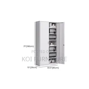 Office Cabinets; Steel Cabinet With Adjustable Shelves Locking Doors