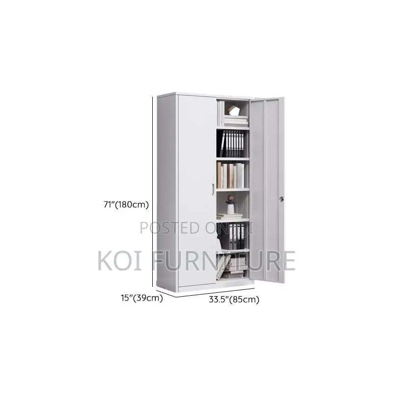 Office Cabinets; Steel Cabinet With Adjustable Shelves Locking Doors