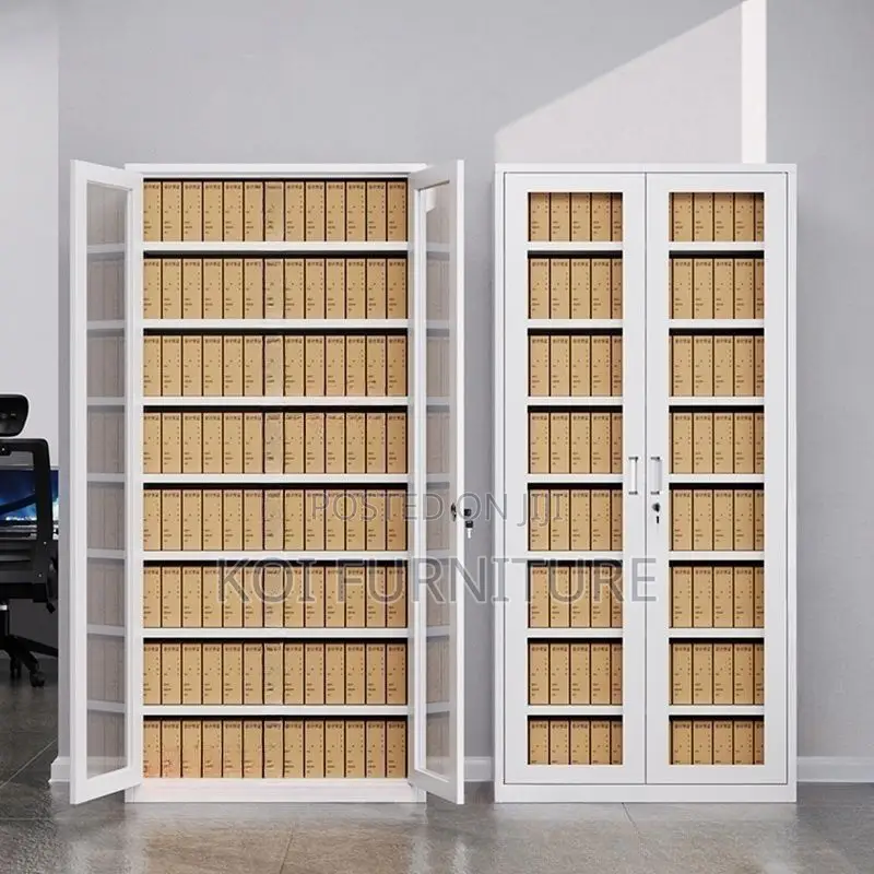 Office Cabinets; Steel Cabinet With Adjustable Shelves Locking Doors