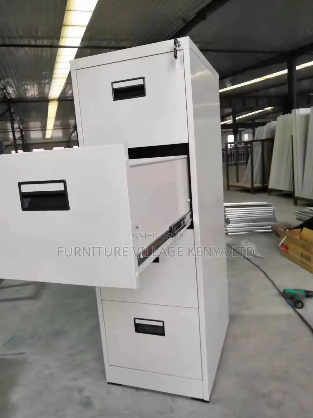 Metallic 4-Drawer's Imported Office Locker Cabinet