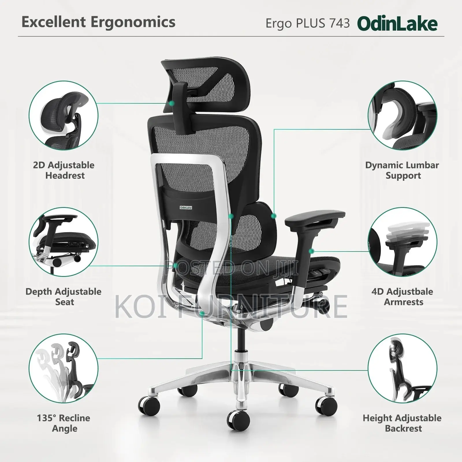 Office Chairs; Ergonomic Work Executie Orthopedic Office Chairs