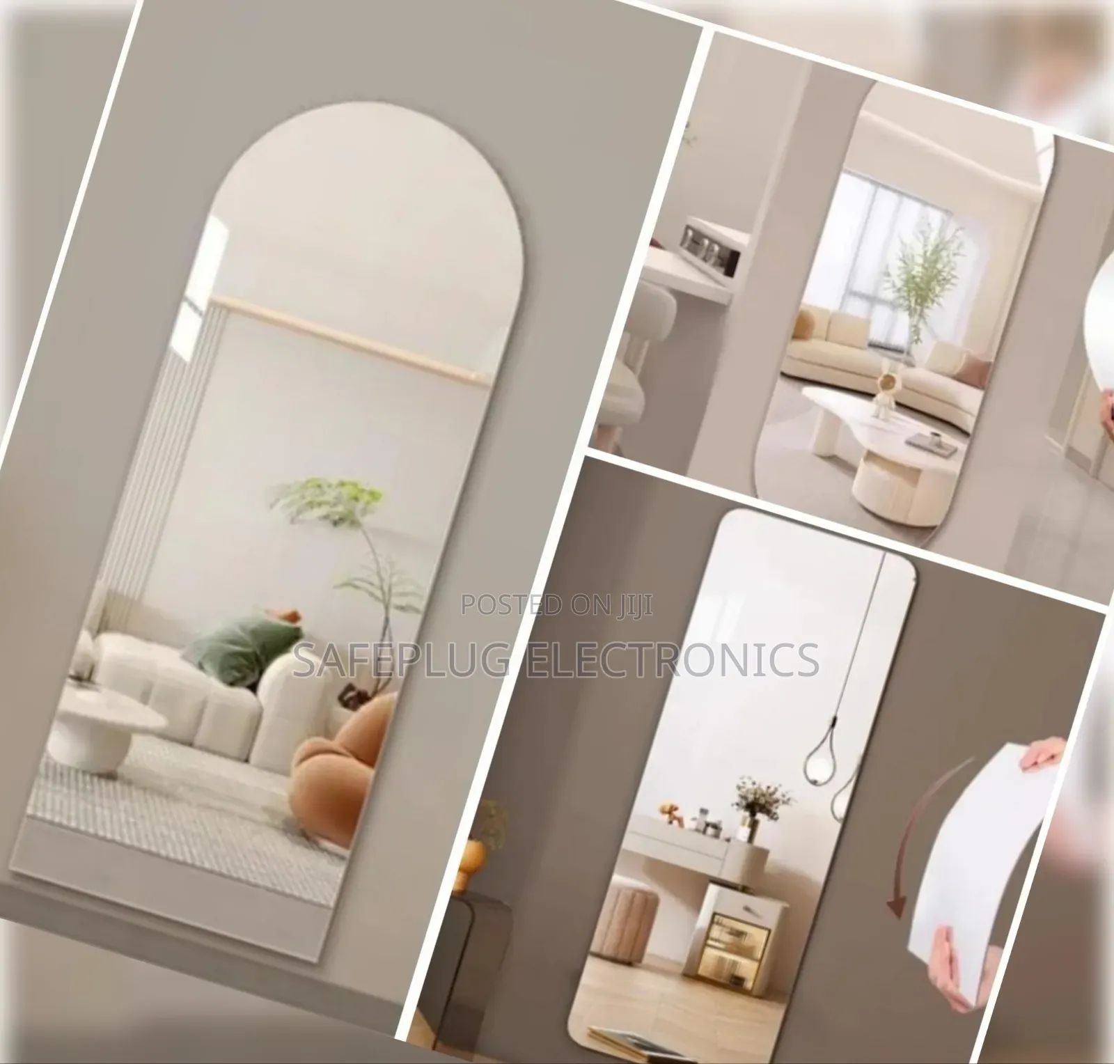 Peel Stick Unbreakable Mirror 40×150 – Frameless Wall Mirror
