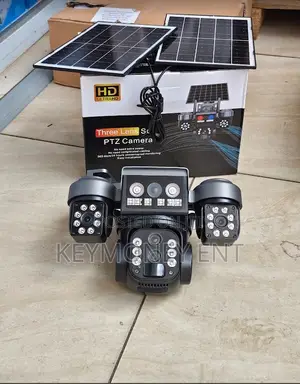 Dual Panels V380 4g Three Lens Solar Powered Outdoor Camera