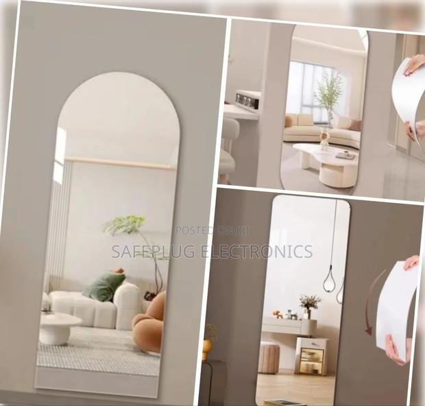 40×150 Full Length Mirror – Peel Stick, Unbreakable - main view