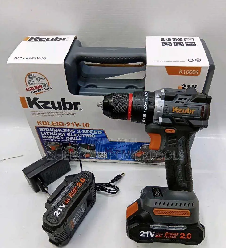 Kzubr Kbleid-21v-10 Brushless Lithium Electric Impact Drill 21v