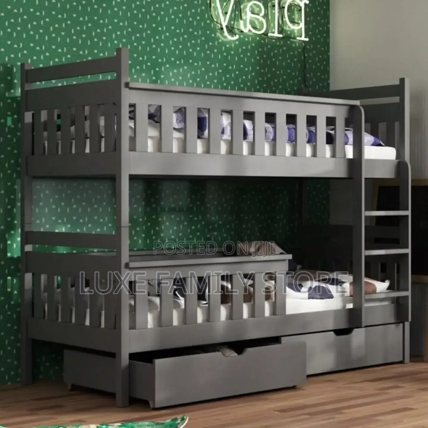 Kids Bunk Bed With Storage Drawers 