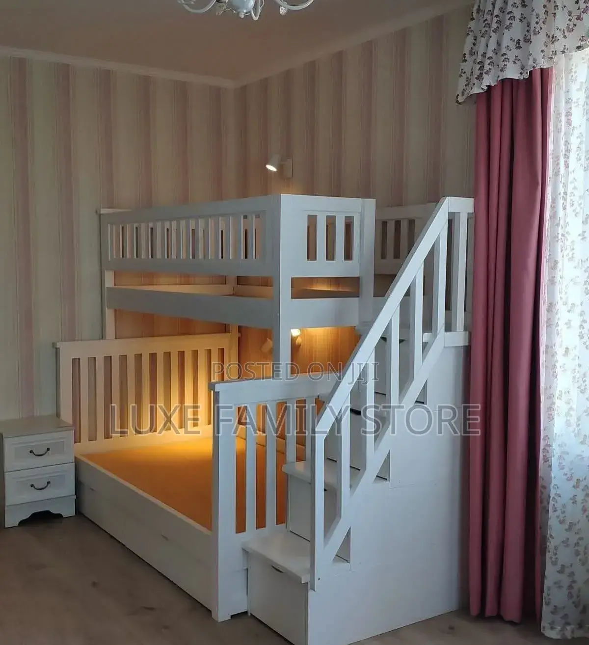Kids Bunk Bed With Storage Drawers 