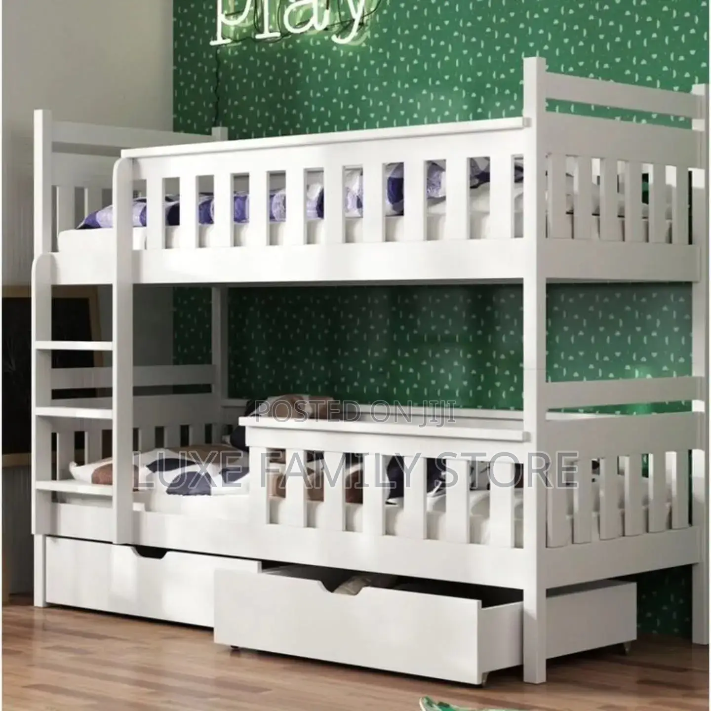 Kids Bunk Bed With Storage Drawers 