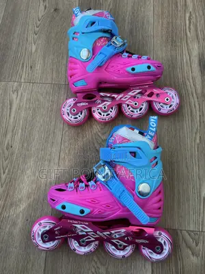 Pink Professional Rubber Wheels Skates