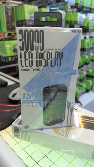 Original Tecno Omni Tank Powerbank 30000mah
.