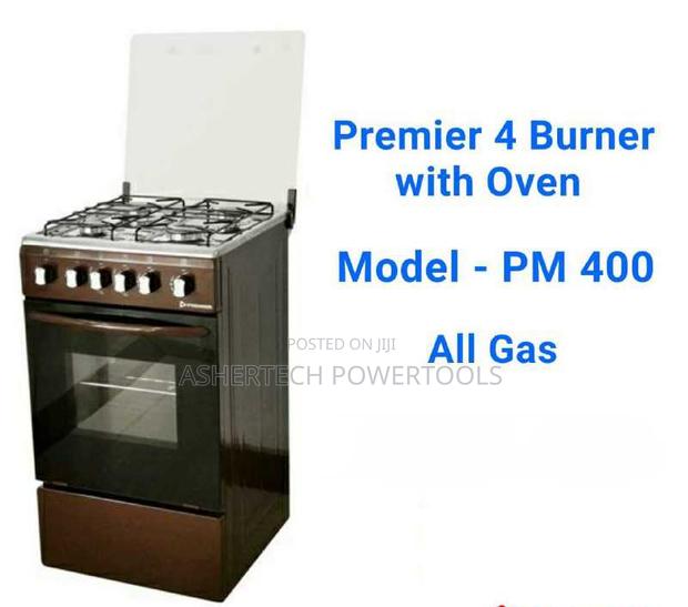 Premier 4 Burner Standing Cooker With Oven (Model Pm 400). - main view