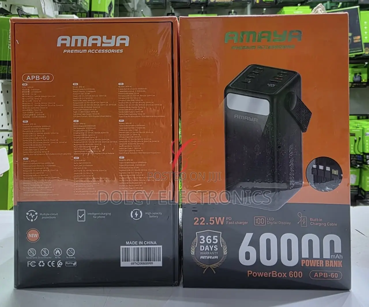 Amaya Powerbox 600 Apb-60 60,000mah 22.5w Pd Fast Charging Power Bank