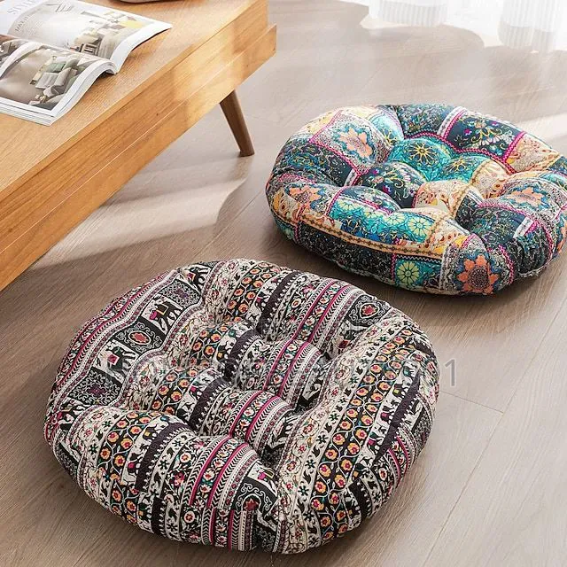 African Print Floor Pillows