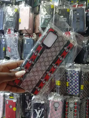 Gucci-Branded Protective Case Is for a Samsung Galaxy A71 Phone.