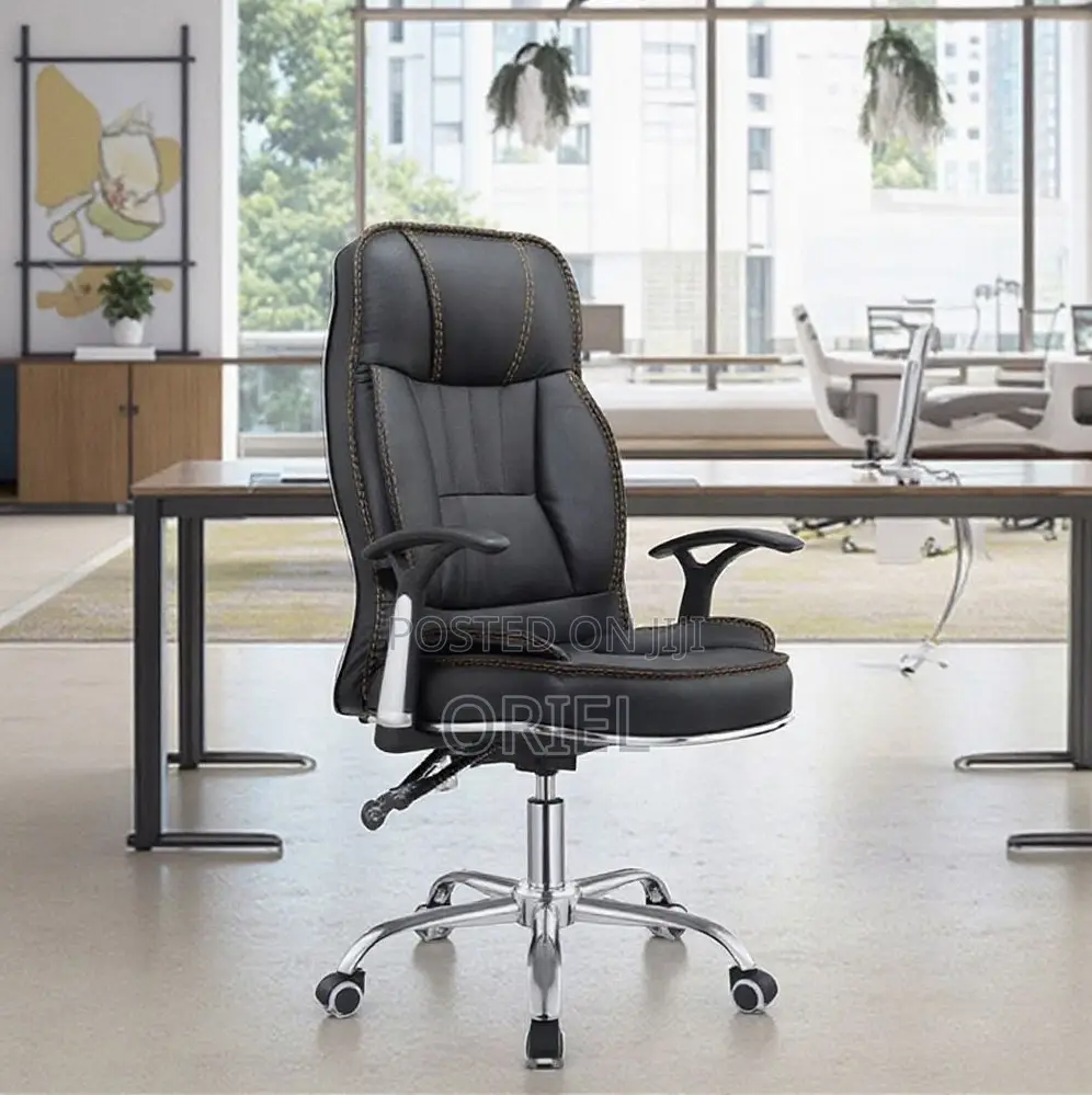 Executive Office Chair : Padded Executive Leather Desk Chair