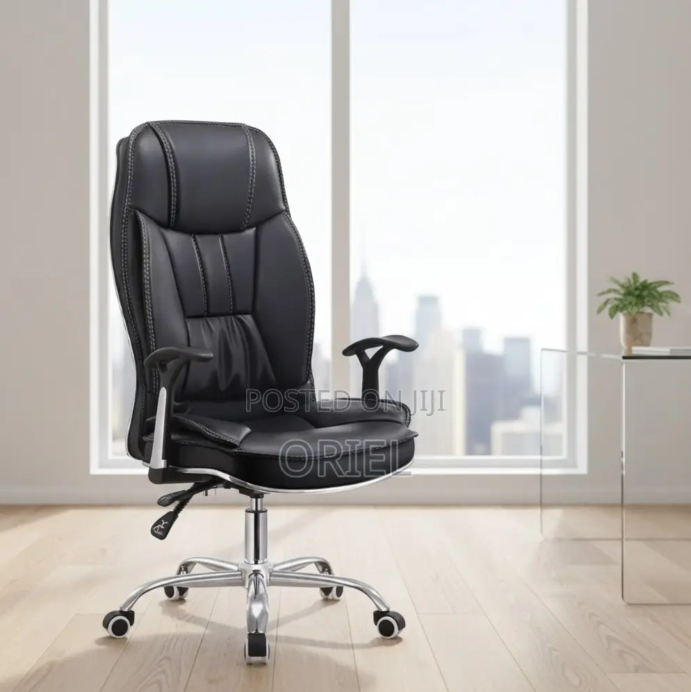 Executive Office Chair : Padded Executive Leather Desk Chair