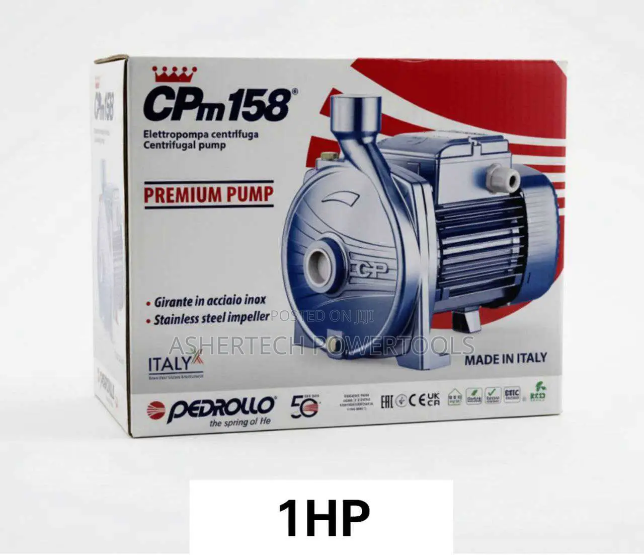 Original Pedrollo Cpm158 Centrifugal Pump 1 Hp