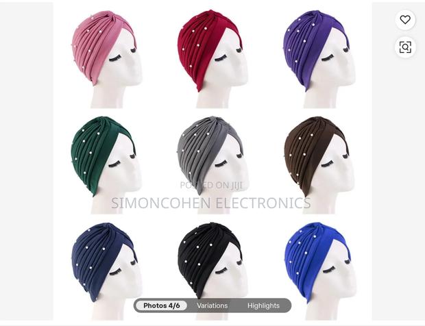 Classy Head Pearl Turbans - main view