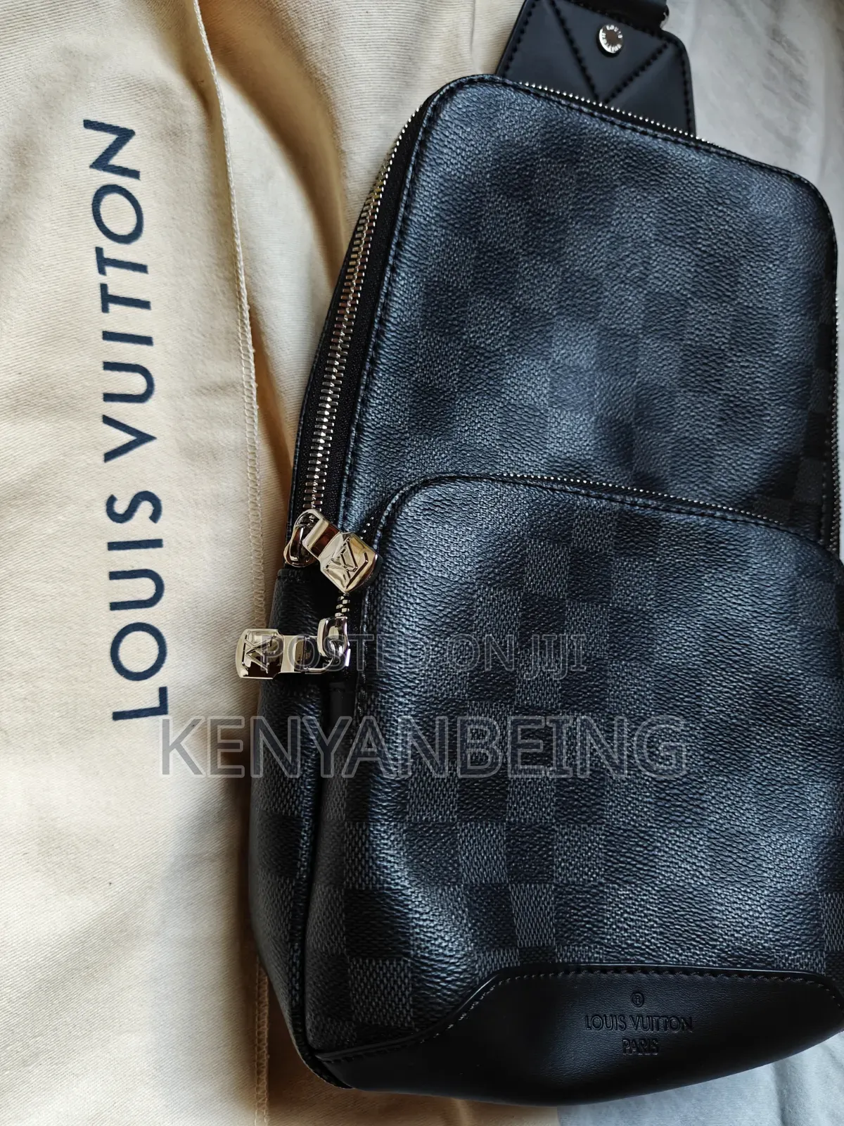 Luxury Bag Louis Vuitton Avenue Sling Bag Damier Graphite