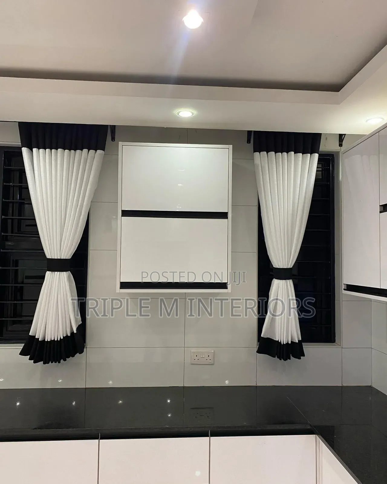 Fresh Kitchen Styling Set: 3m Sheercurtain With 2m Transparent Sheers