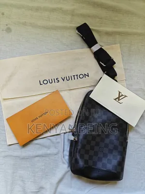 Luxury Bag Louis Vuitton Avenue Sling Bag Damier Graphite