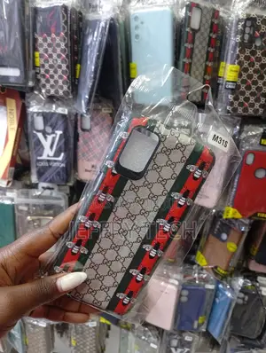 Decorative Phone Case Featuring a Designer-Inspired Bee and Monogram