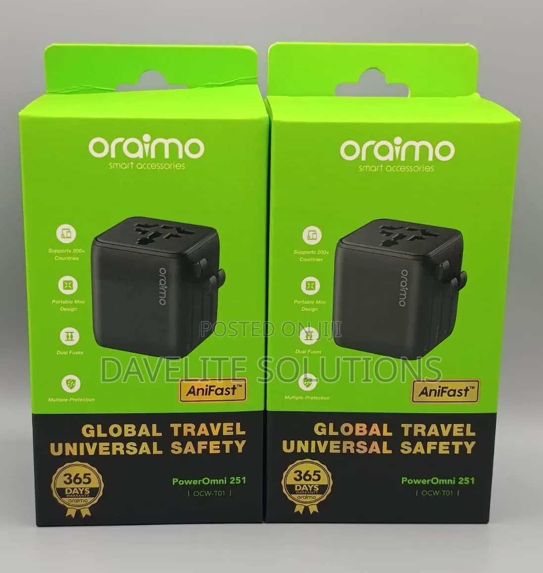 Oraimo Poweromni 251 2500w Multi-Plug Travel Converter